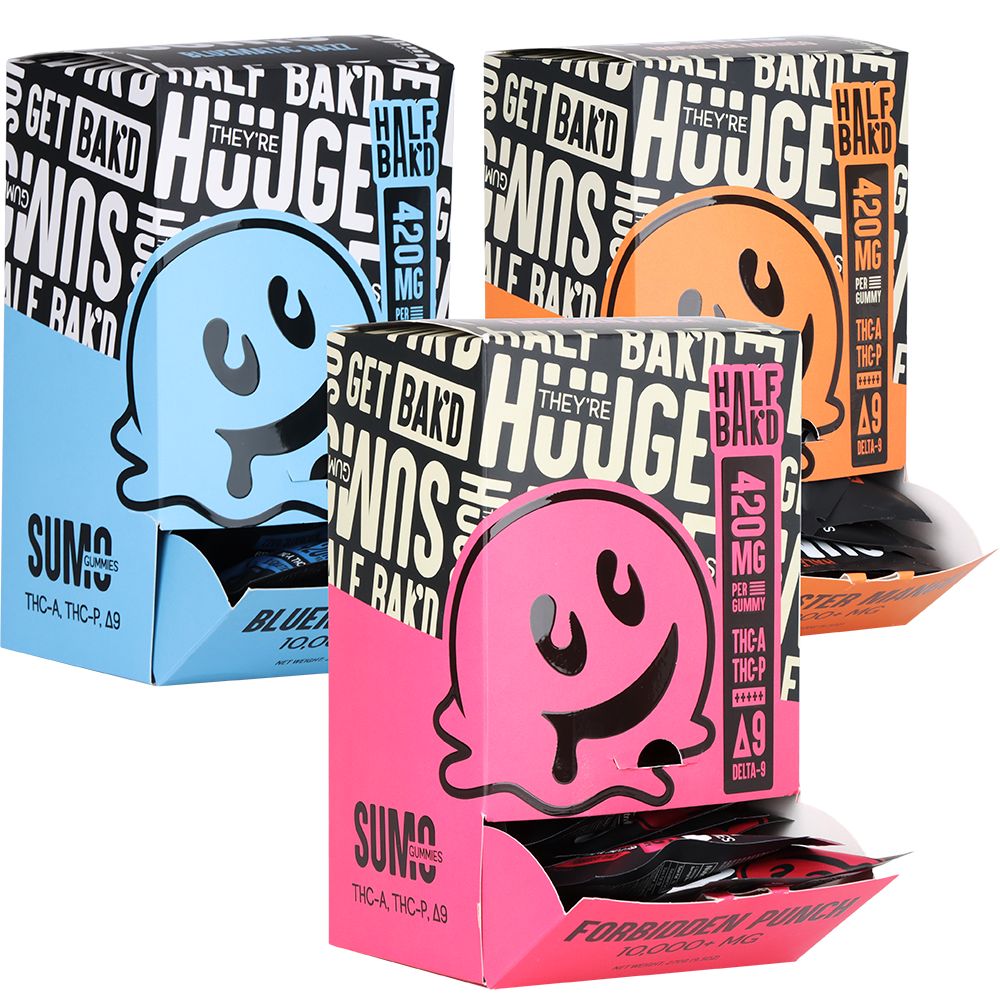 Half Bak'd Sumo THCA, THCP & D8 Gummies
