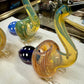 Ripkitty 5” Peacock Dry Herb Hand Pipe Borosilicate Glass - Colors May Vary