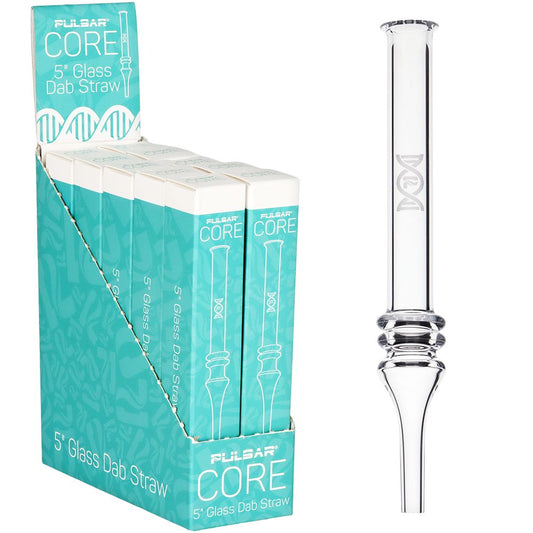 10CT DISPLAY - Pulsar CORE Quartz Dab Straw - 5"