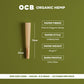 OCB Organic Hemp Pre-Rolled Cones | 24pk Display