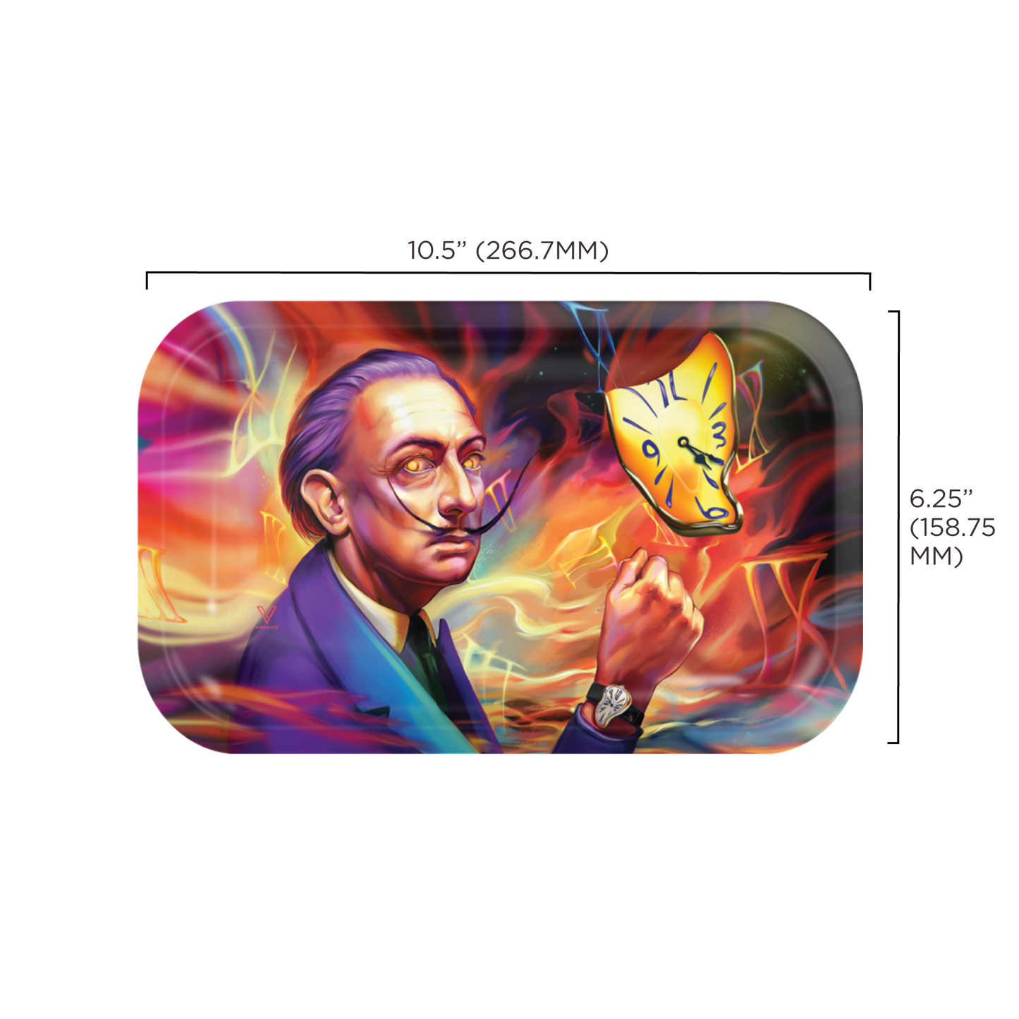 Dalirious Metal Rollin' Tray