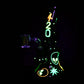 Alien 420 Glow In The Dark Glass Dab Rig - 6.5" / 14mm F