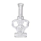 Human Grade Stubby Klein Glass Recycler Rig Water Pipe