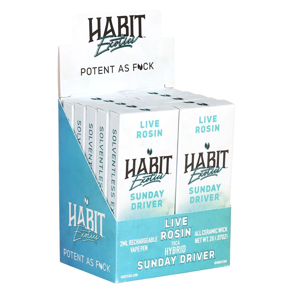 Habit Exotics THCA Live Rosin Disposable | 2g | 10ct Display