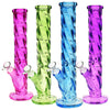 Slick Spiral Straight Tube Water Pipe -13.5"