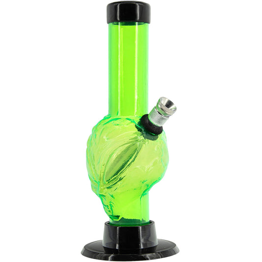 Mini Skull Acrylic Bong - 6" Tall - Multiple Colors