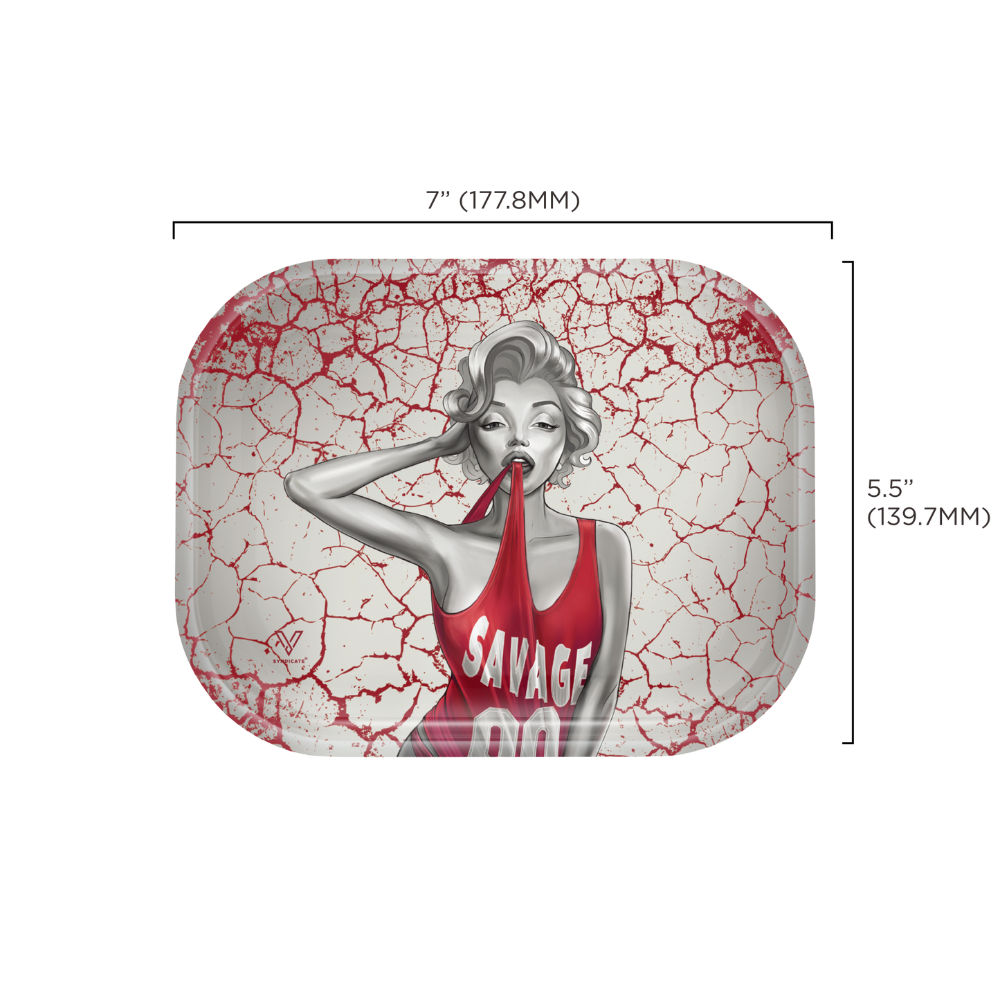 Dank Diva Metal Rollin' Tray