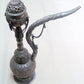 vintage antique collectible old silver hookah Tobacco smoking pipe