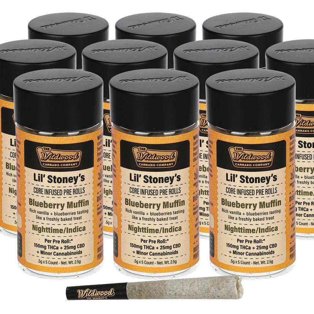 Wildwood THCA Live Resin Core Infused Pre-Rolls | 0.5g | 5pc | 10pk Bundle