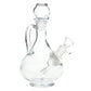 SeshGear Rounded Vintage Glass Water Pipe - 7.75" / 14mm F / Clear