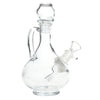 SeshGear Rounded Vintage Glass Water Pipe - 7.75" / 14mm F / Clear