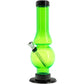 JM Enterprises  6-9" Acrylic Straight Tube Bubble Flare Bong - Multiple Colors