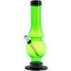 JM Enterprises  6-9" Acrylic Straight Tube Bubble Flare Bong - Multiple Colors