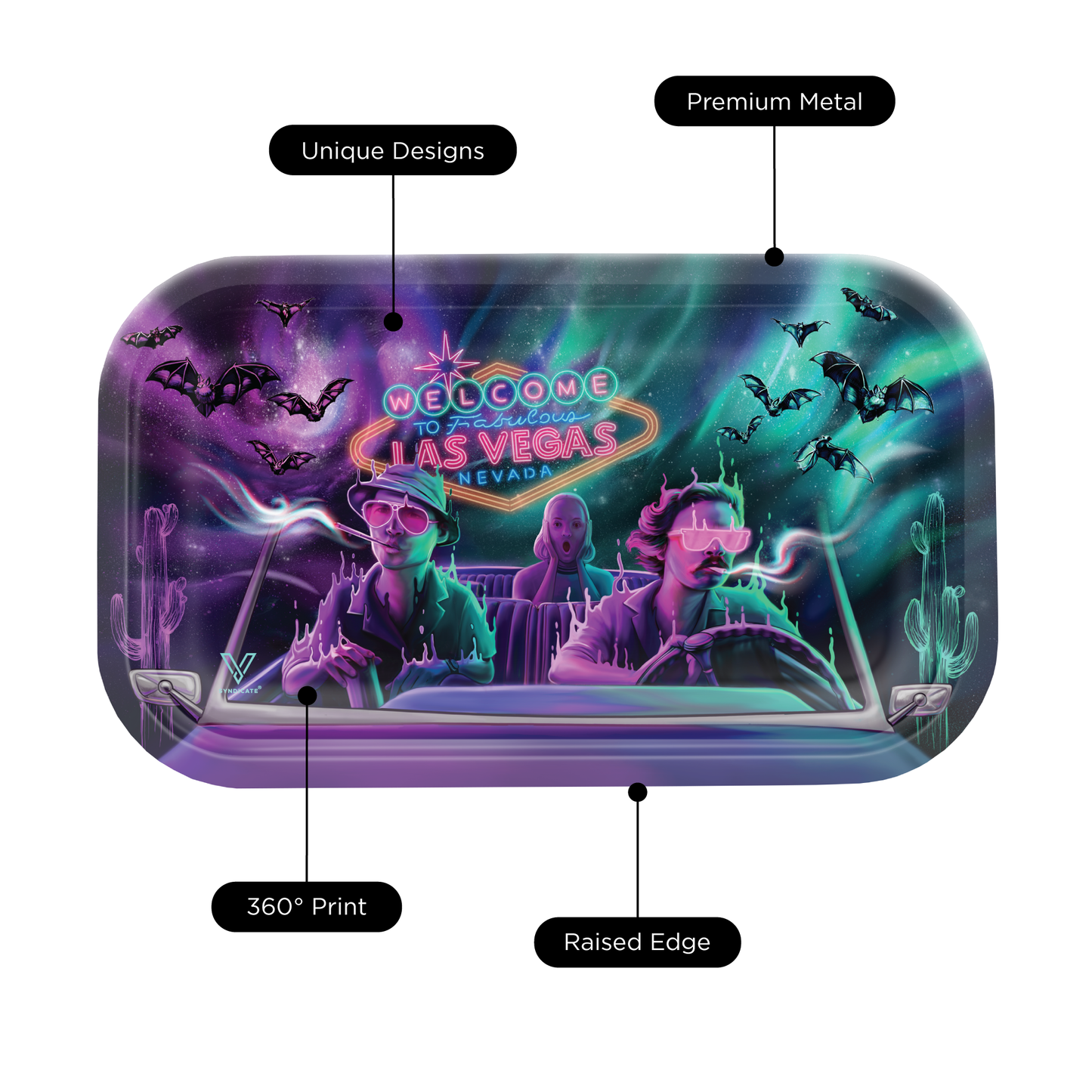 Bat Country Metal Rollin' Tray