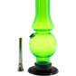 JM Enterprises  6-9" Acrylic Straight Tube Bubble Flare Bong - Multiple Colors