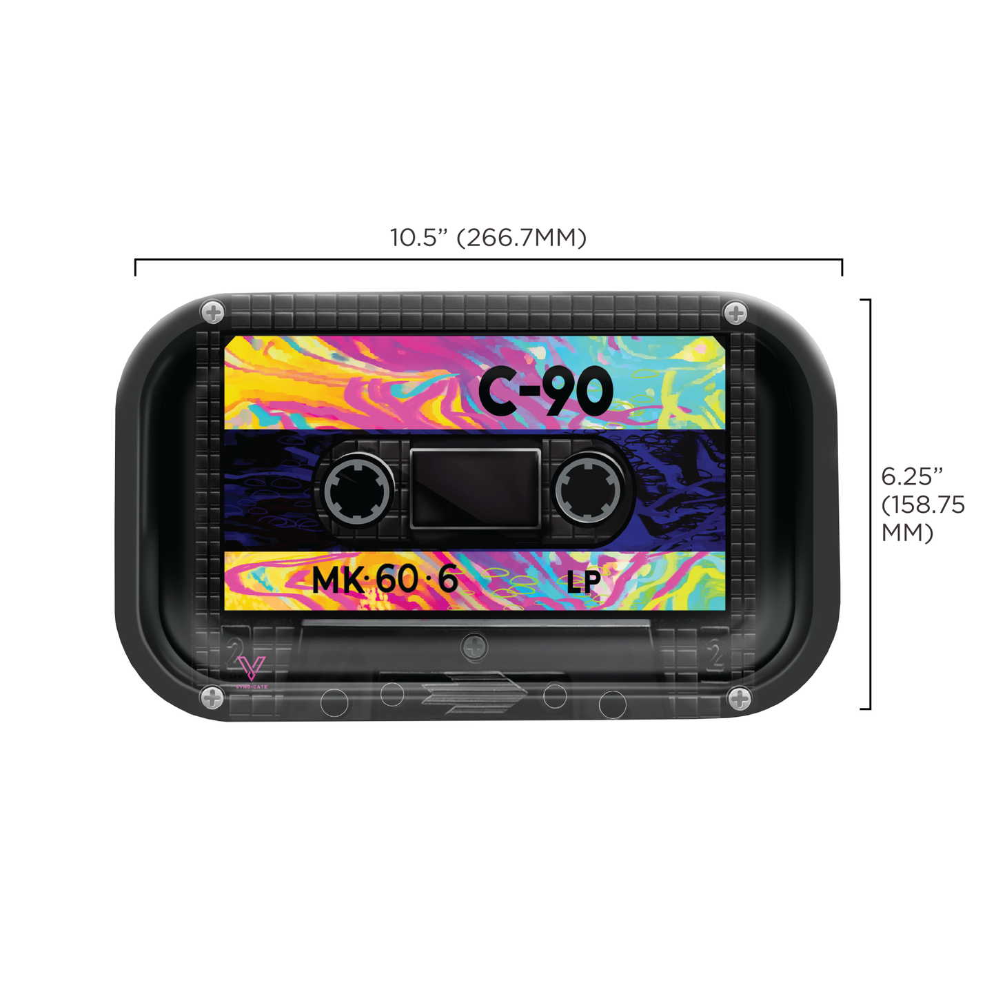 Cassette Metal Rollin' Tray
