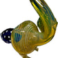 Ripkitty 5” Peacock Dry Herb Hand Pipe Borosilicate Glass - Colors May Vary