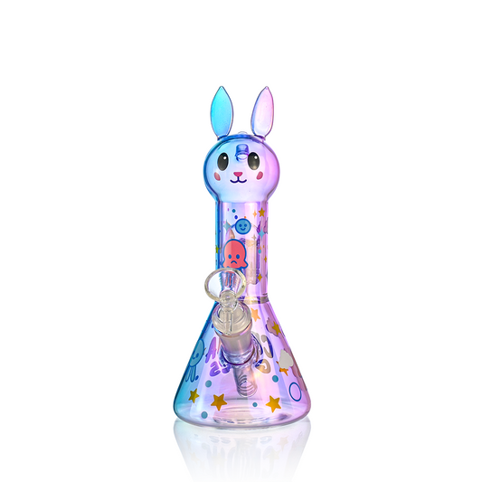 Cute Bunny Beaker Bong with Tree Perc | Croia Glass