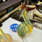 Ripkitty 5” Peacock Dry Herb Hand Pipe Borosilicate Glass - Colors May Vary