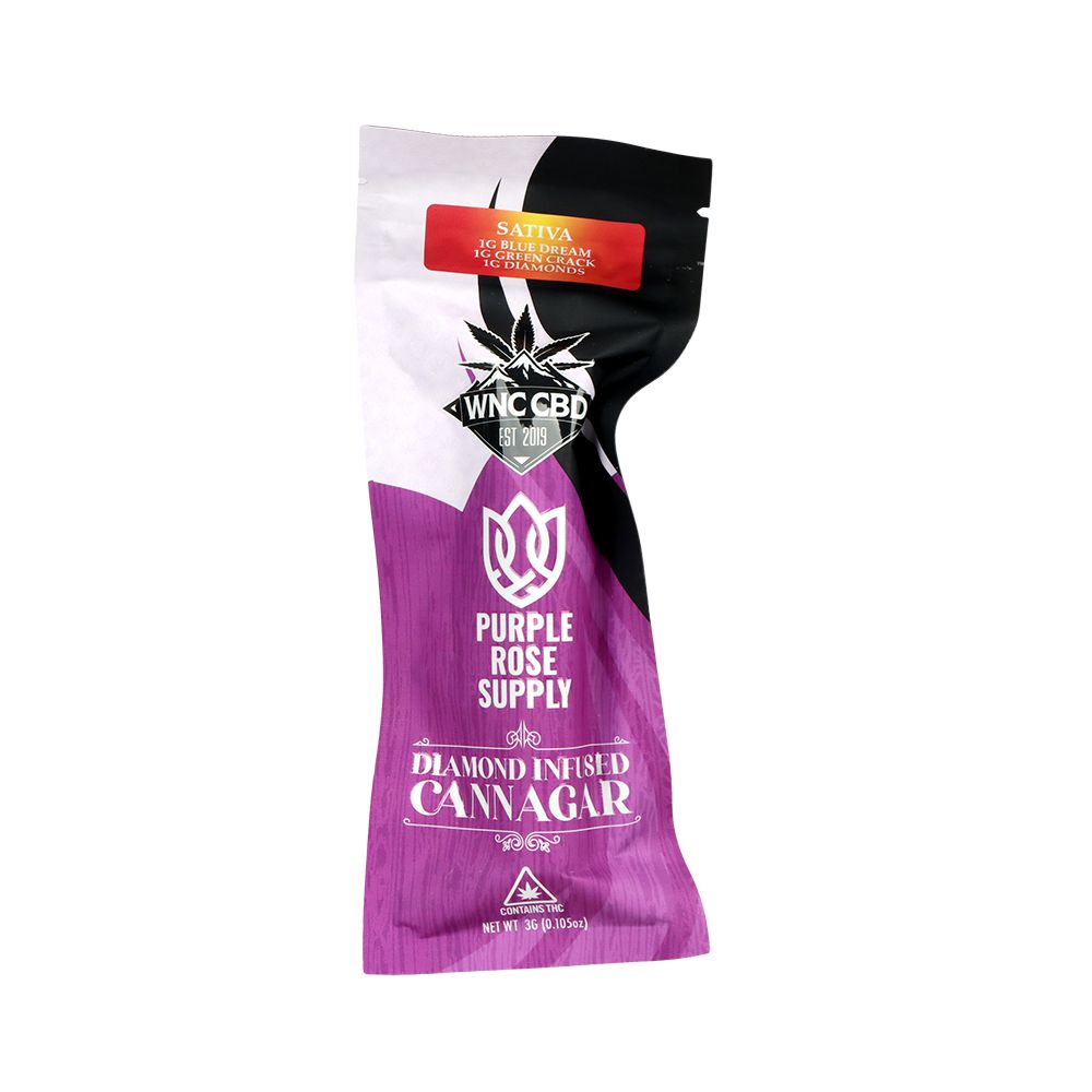 WNC High THCA Indoor Exotic Diamond Infused Cannagar | 3g | 10ct Display