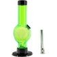 Mini Skull Acrylic Bong - 6" Tall - Multiple Colors