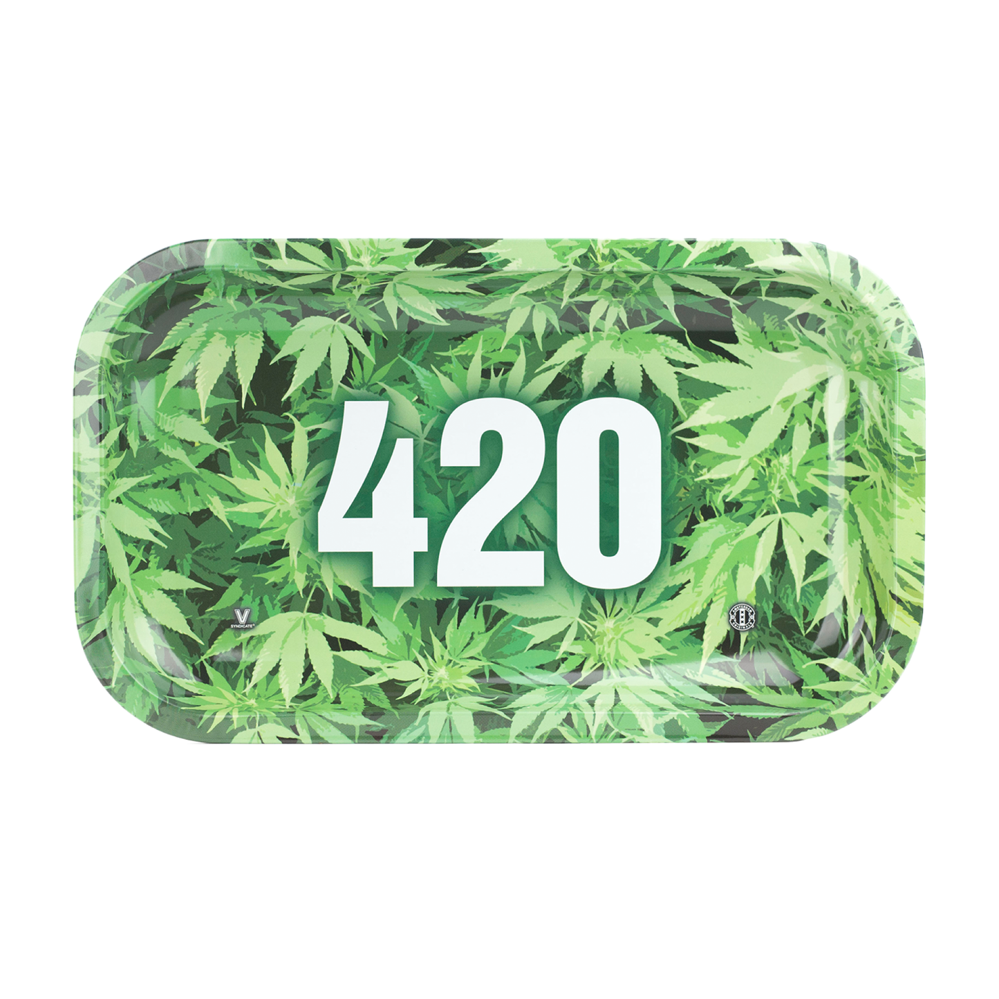 420 Green Metal Rollin' Tray