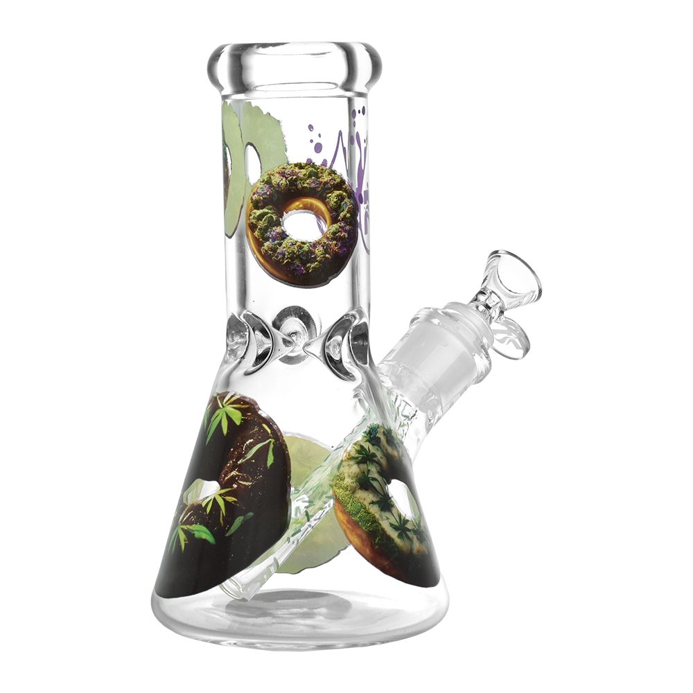 Pulsar Forbidden Donuts Design Series Glass Beaker Water Pipe - 7.75" / 14mm F