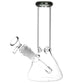 Classic Glass Beaker Water Pipe - 8" / 14mm F / Colors Vary