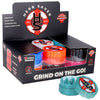 12CT DISPLAY - HerbSaver Grinder - 2.5" / 2pc / Assorted Colors