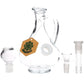 SeshGear Rounded Vintage Glass Water Pipe - 7.75" / 14mm F / Clear