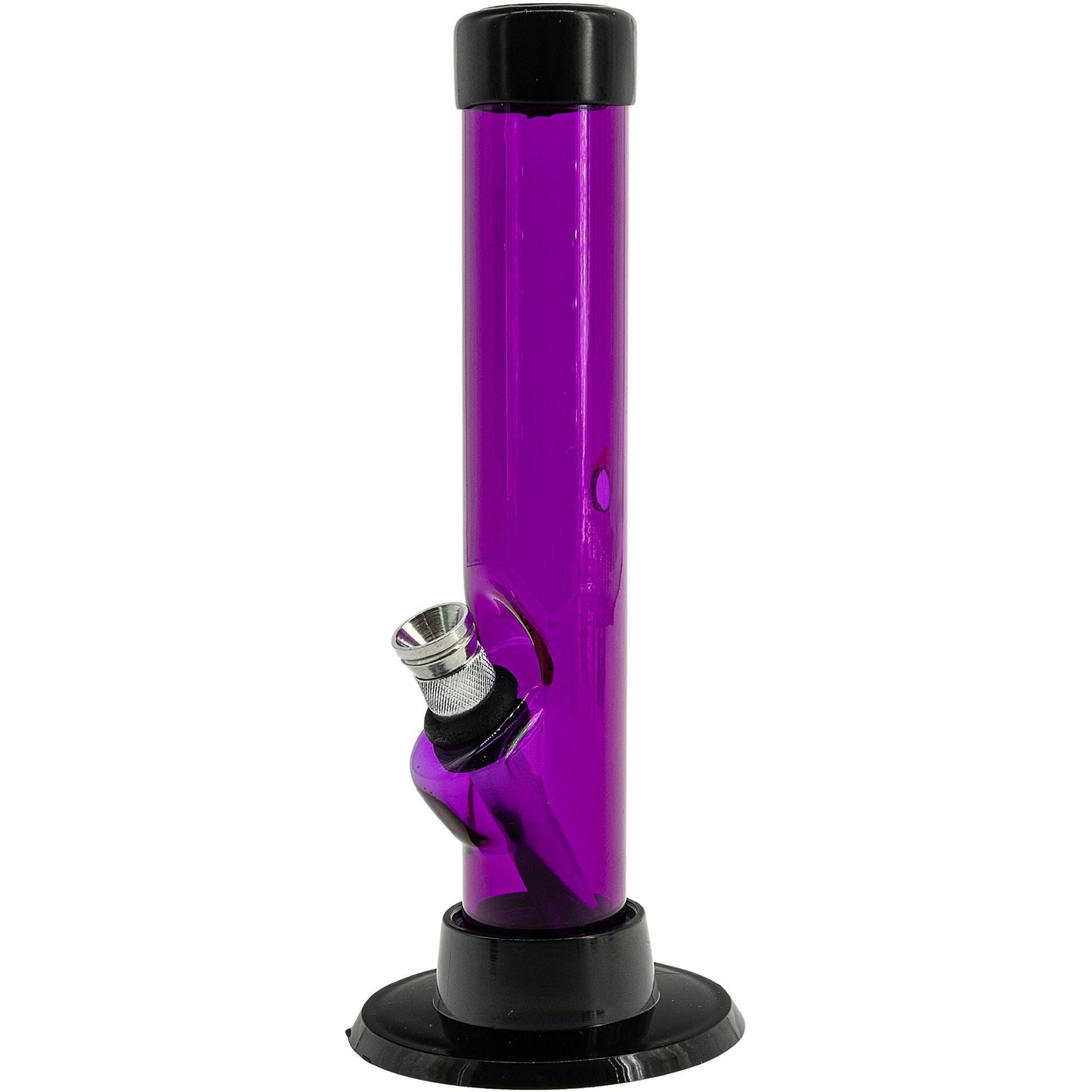 JM Enterprises 6" Acrylic Straight Tube Bong - Multiple Colors