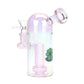 SeshGear Space Dome Showerhead Perc Electroplated Glass Water Pipe - 6.25" / 14mm F / Colors Vary