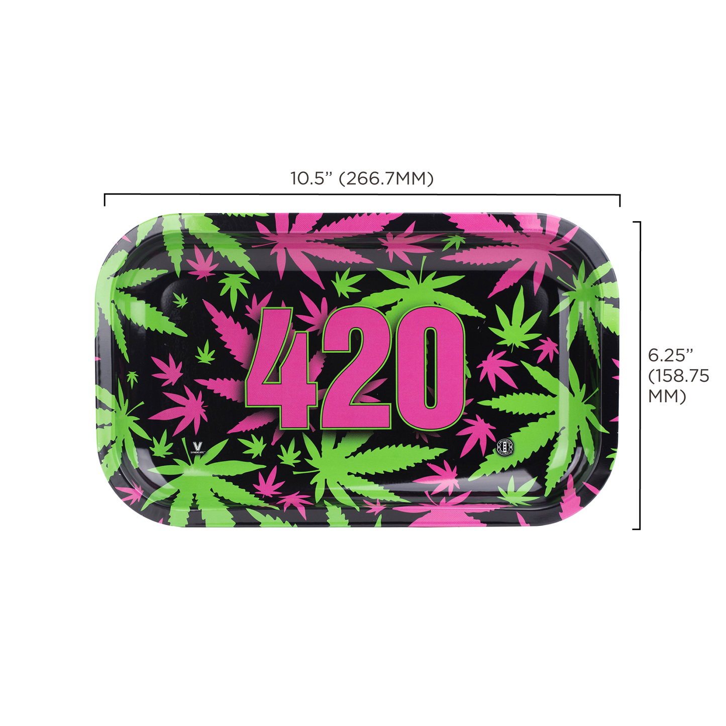 420 Retro Metal Rollin' Tray