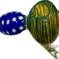 Ripkitty 5” Peacock Dry Herb Hand Pipe Borosilicate Glass - Colors May Vary