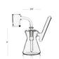 GRAV® Hourglass Pocket Bubbler Rig - Clear