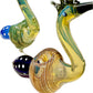 Ripkitty 5” Peacock Dry Herb Hand Pipe Borosilicate Glass - Colors May Vary