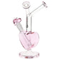 Pulsar Double Kiss Heart Glass Water Pipe - 11" / 14mm F