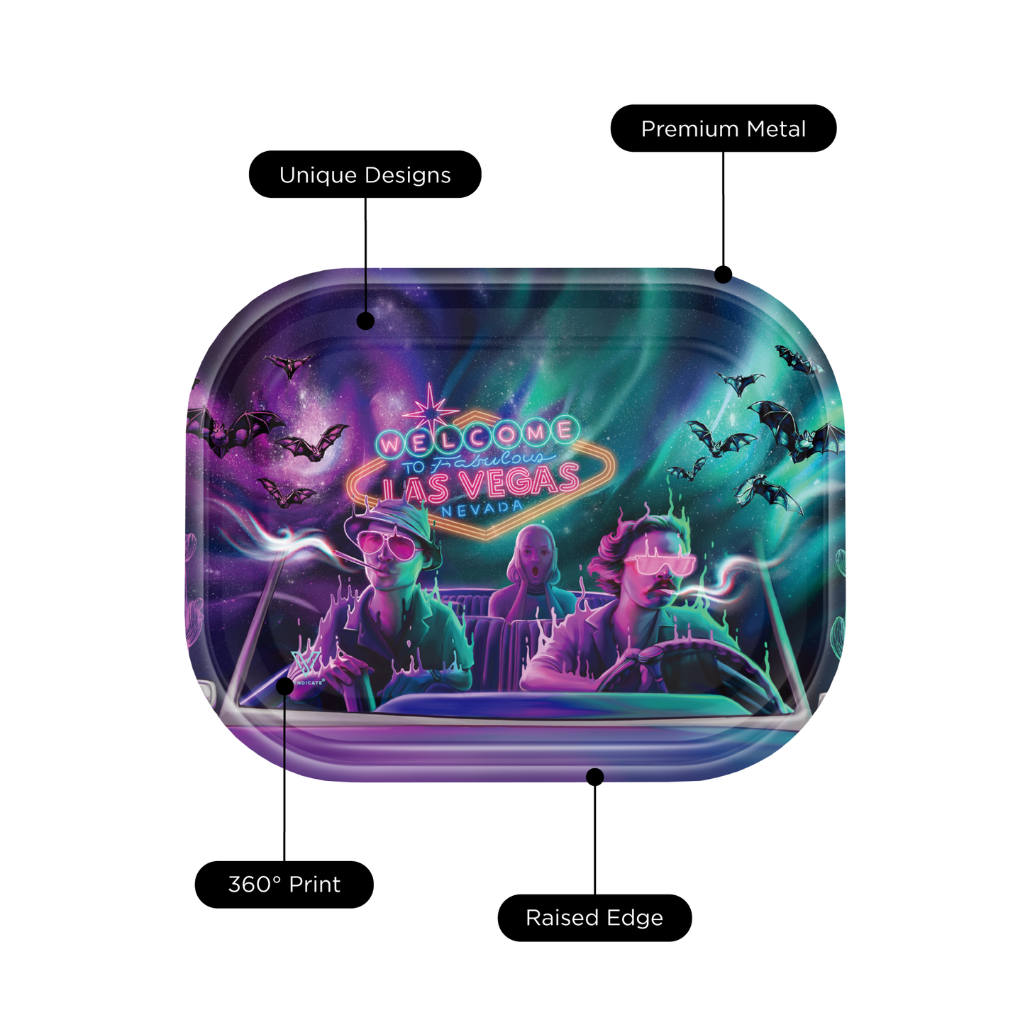 Bat Country Metal Rollin' Tray