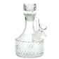 SeshGear Textured Vintage Glass Water Pipe - 6.5" / 14mm F / Clear