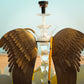 Lavoo Arch Angel GLass Hookah with Metal Wings Stand - Hand Blow and Made in USA