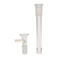 SeshGear Twist Straight Tube Glass Water Pipe - 13.75" / 14mm F