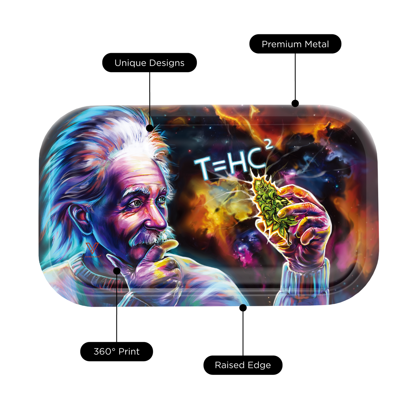 T=HC2 Einstein Black Hole Metal Rollin' Tray