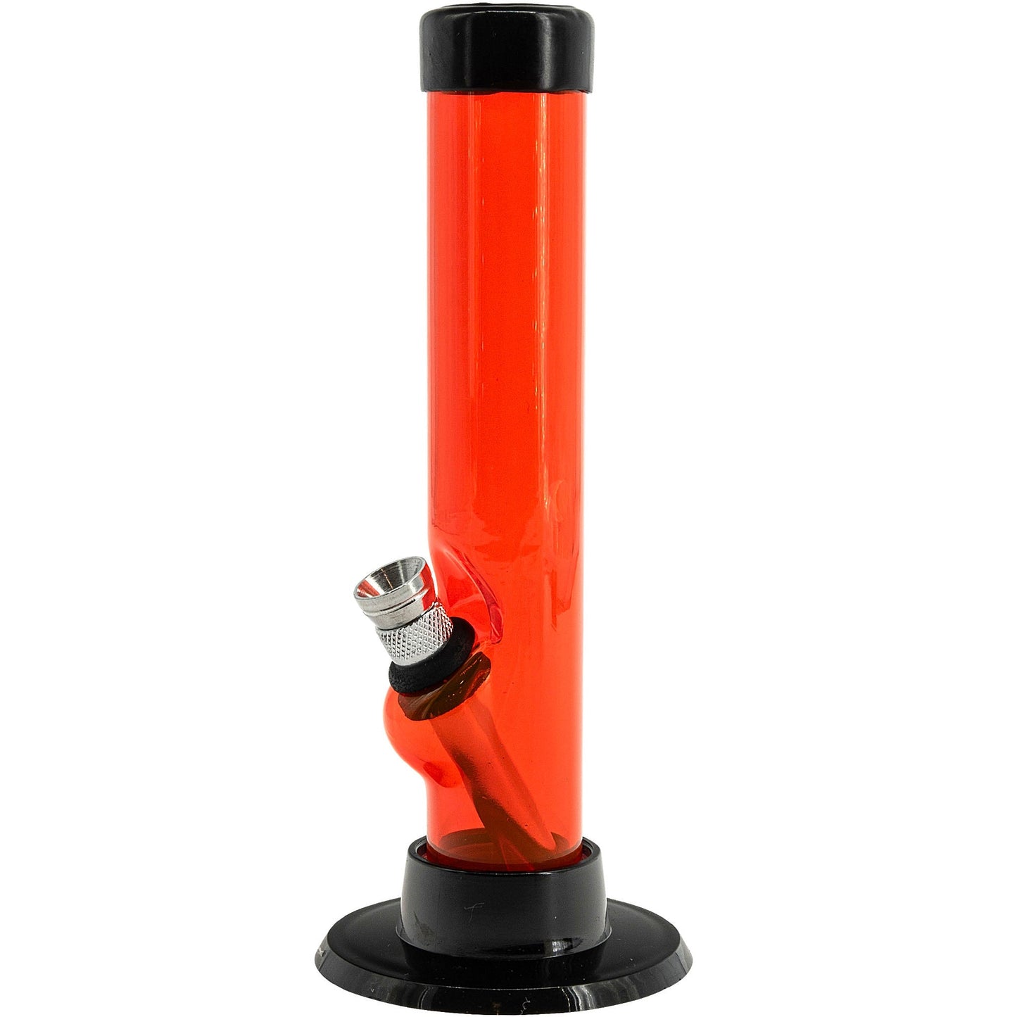 JM Enterprises 6" Acrylic Straight Tube Bong - Multiple Colors