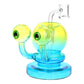 Neon Sponge Bob Pet Beastie Glass Dab Rig - 4" / 14mm F