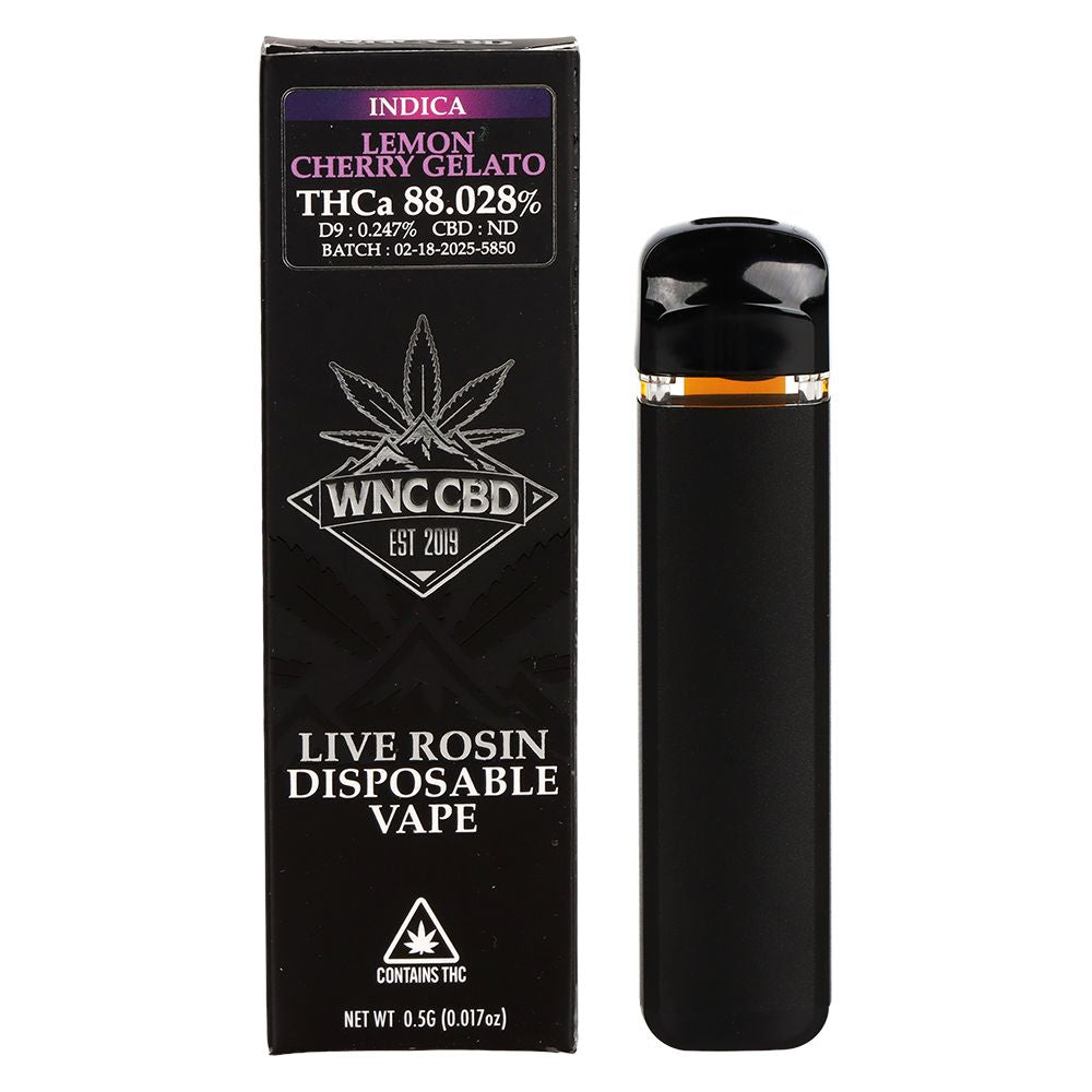WNC THCA Live Rosin Disposable | 0.5g | 12ct Display