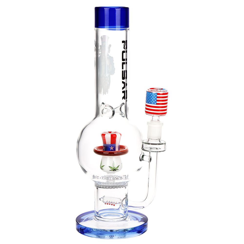 Pulsar USA Top Hat Bubble Base Glass Water Pipe - 13.25" / 14mm F