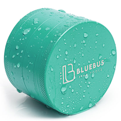 GC 4-Piece Ceramic Herb Grinder – 2.5-Inch Teal | BlueBus Fine Tools