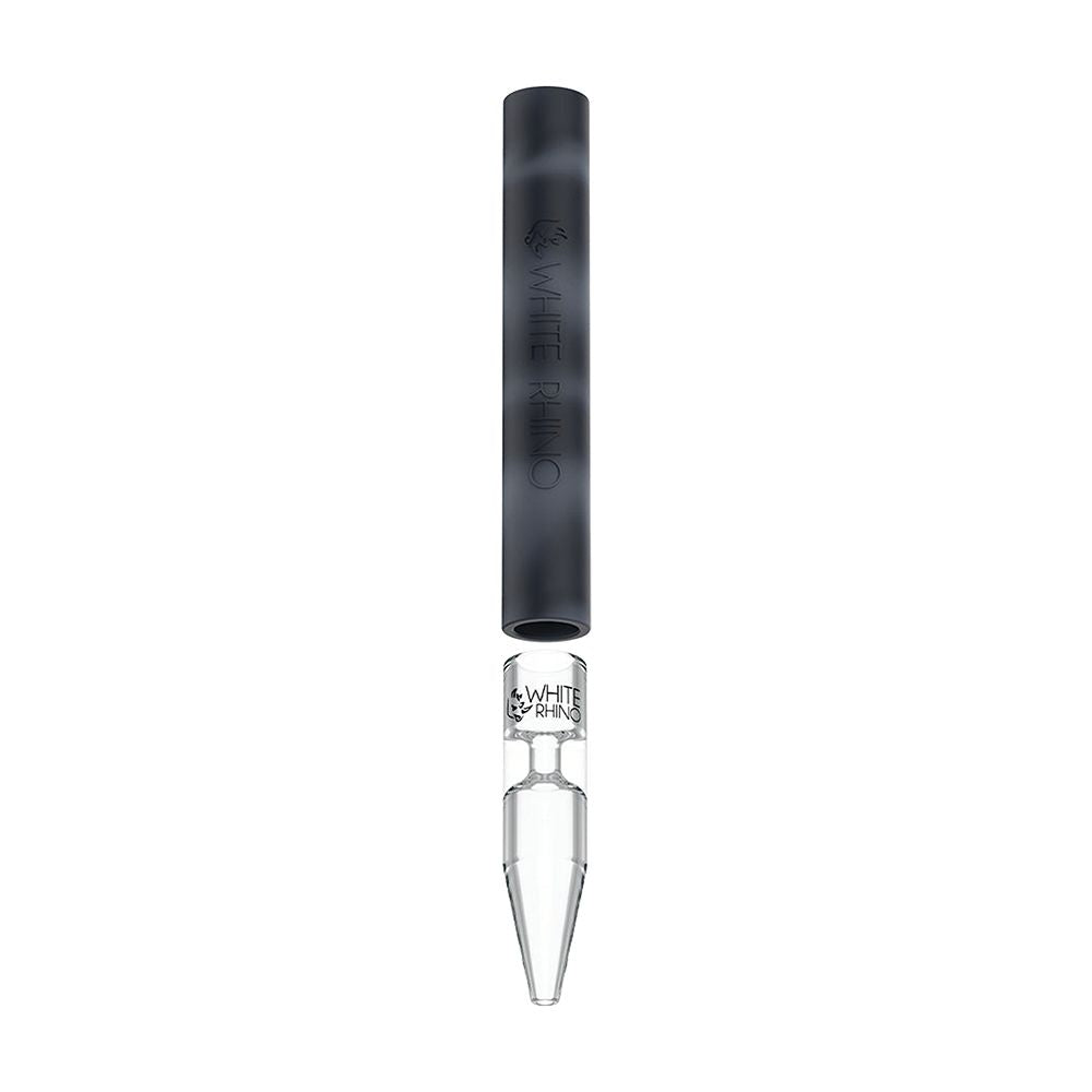 White Rhino Pyrex Chillum To Straw - 5" / 25ct