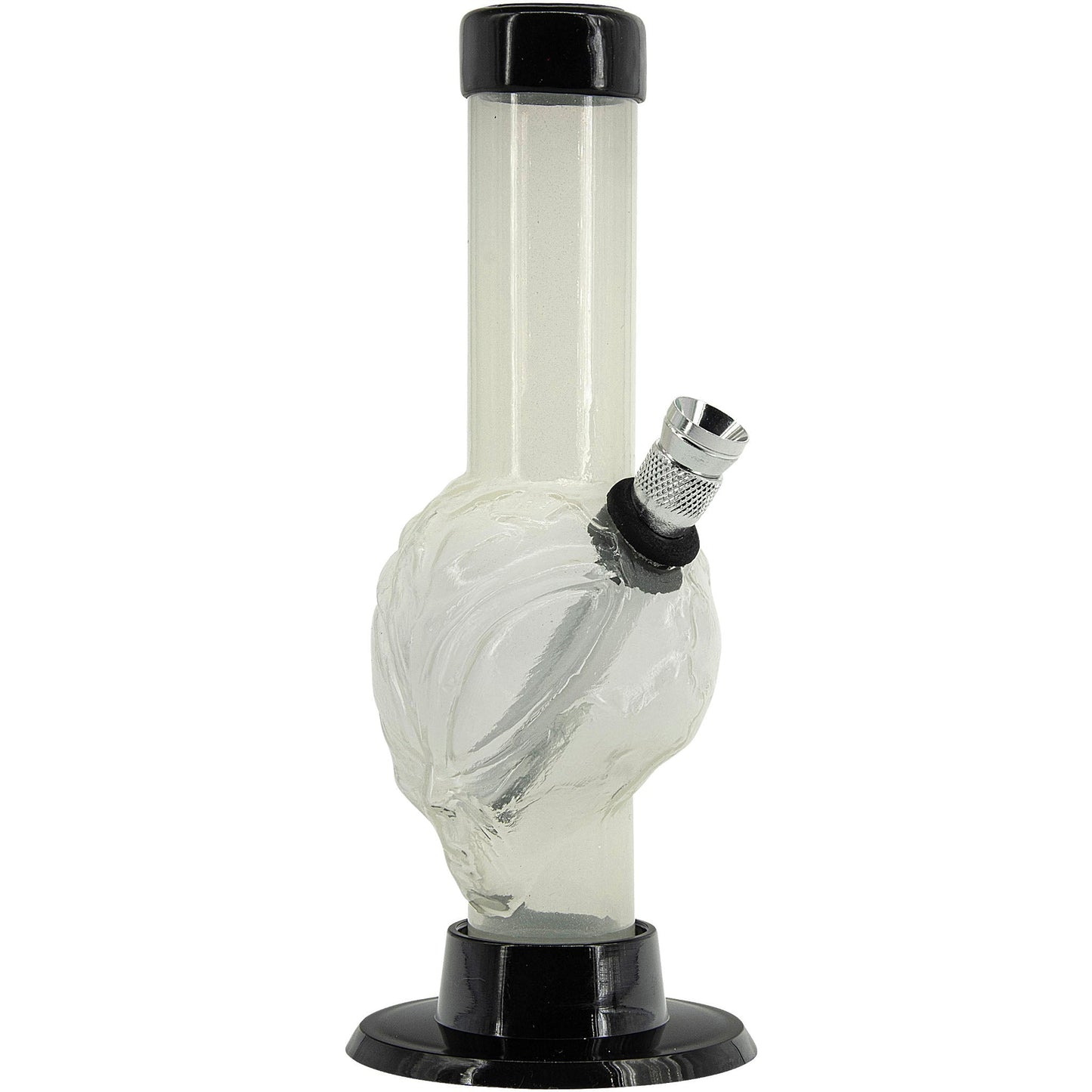Mini Skull Acrylic Bong - 6" Tall - Multiple Colors