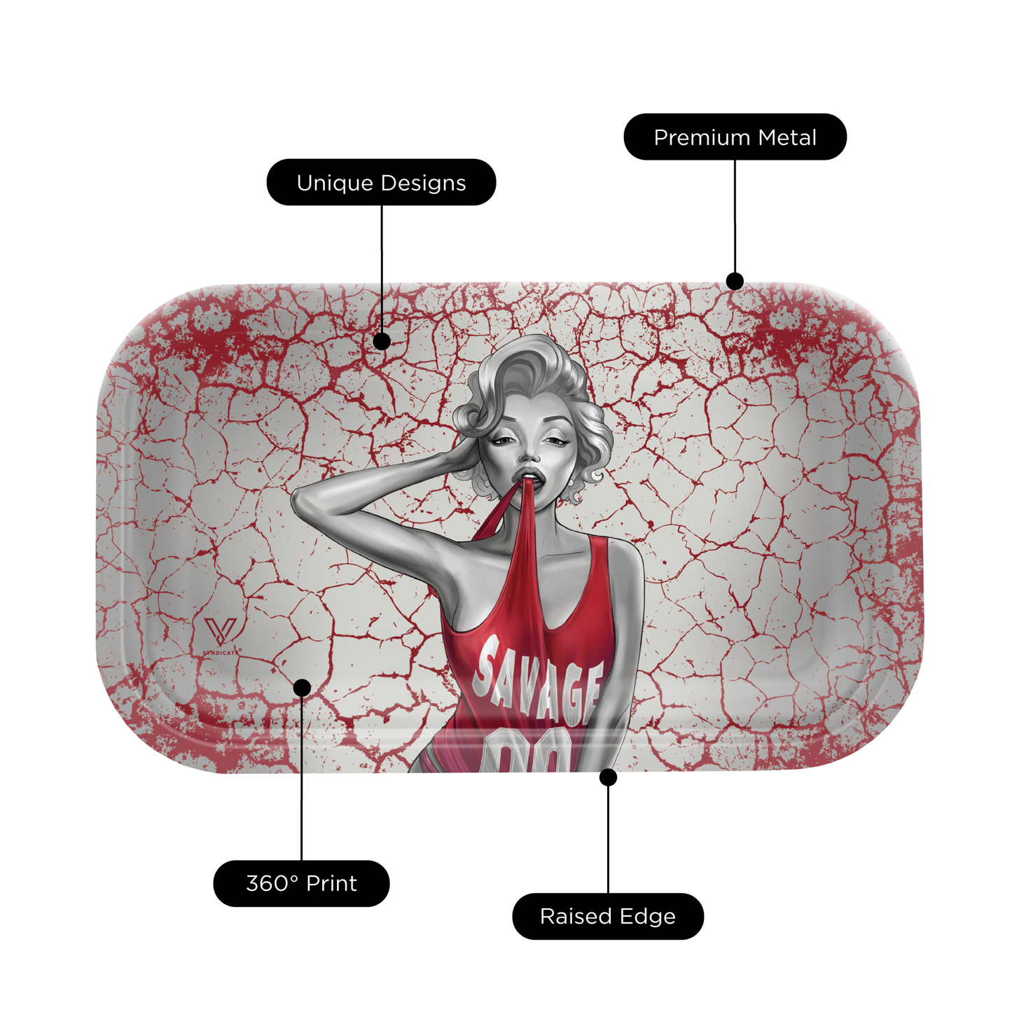 Dank Diva Metal Rollin' Tray